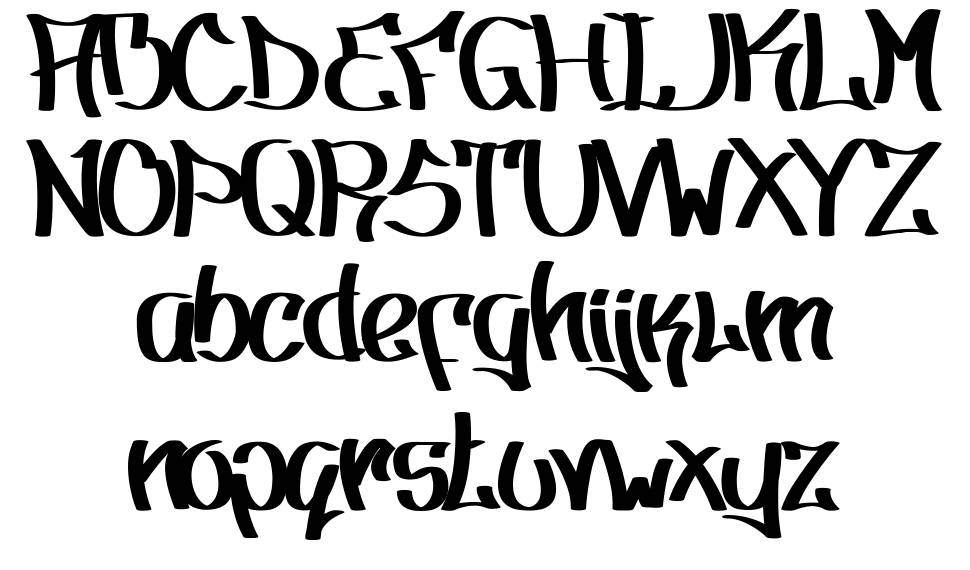 Type 2 písmo Exempláře