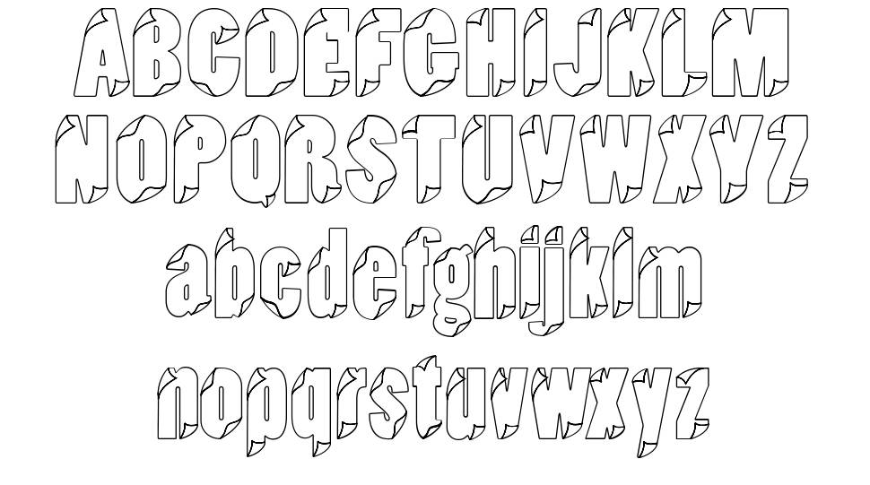 Type In The Wind font specimens