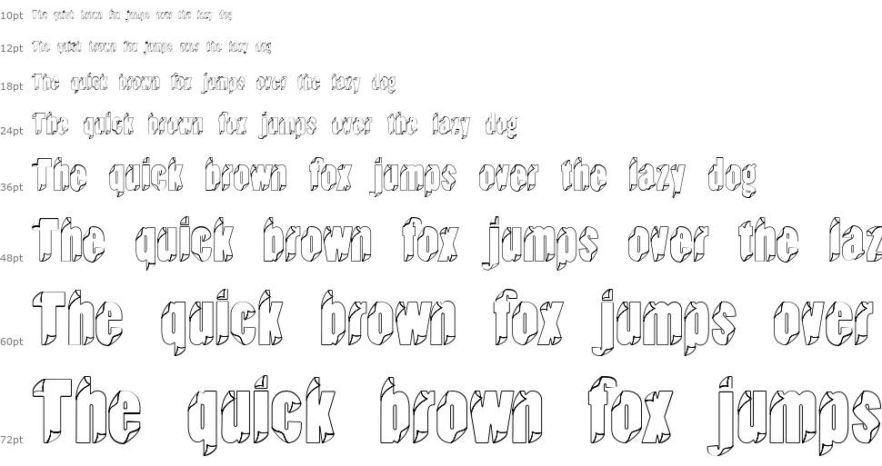 Type In The Wind font Waterfall