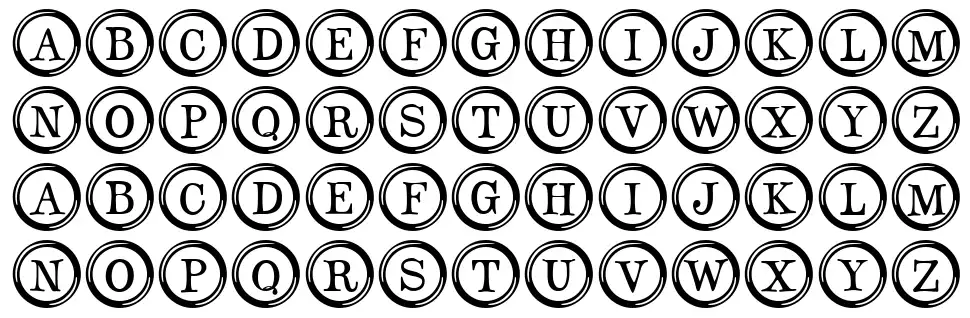 Type Keys fuente Especímenes