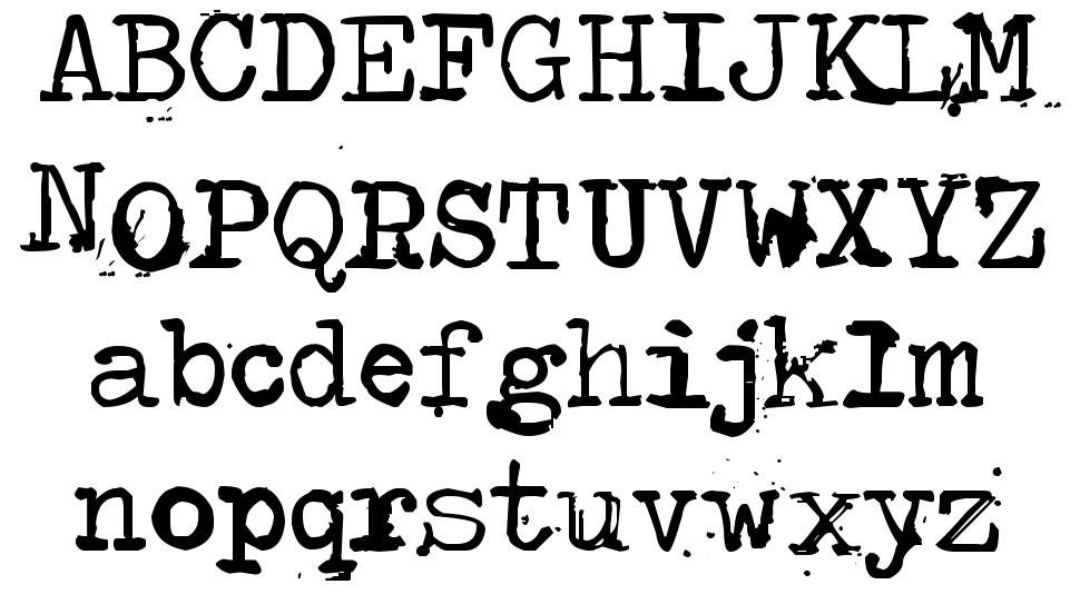 Type-Ra 字形 标本