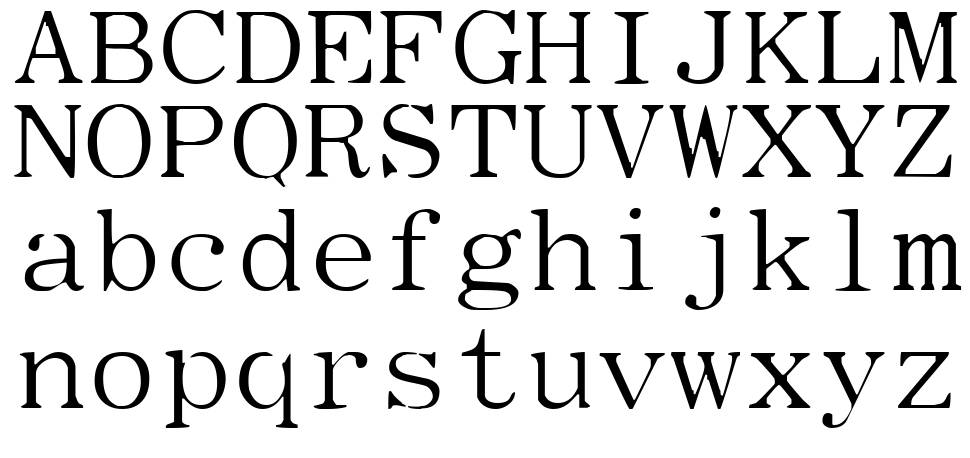 Type Wheel font specimens