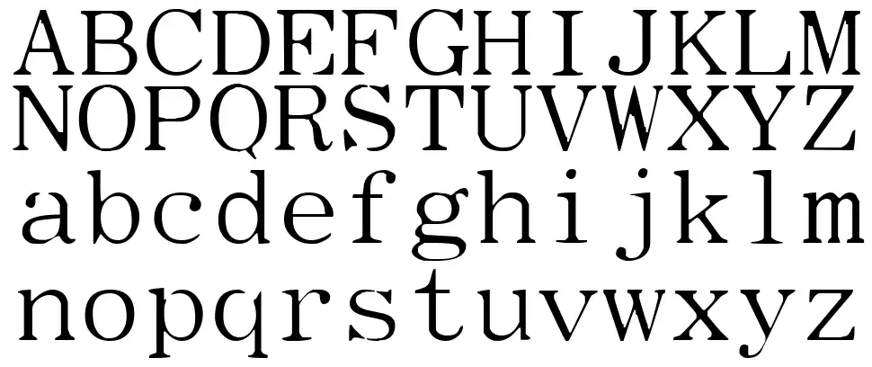 Type Wheel font Örnekler