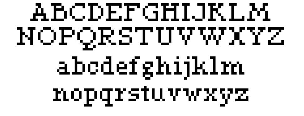 Typecast 字形 标本