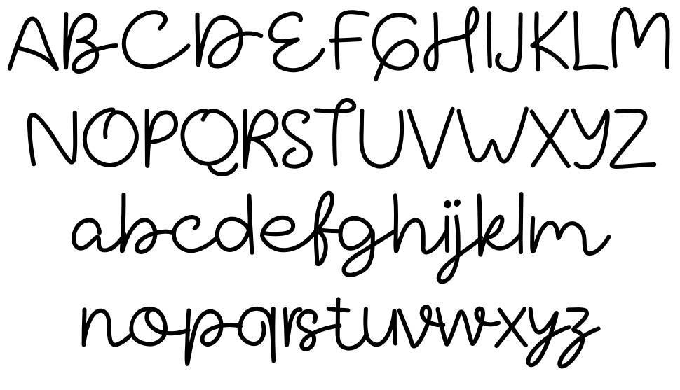 Typeline font specimens