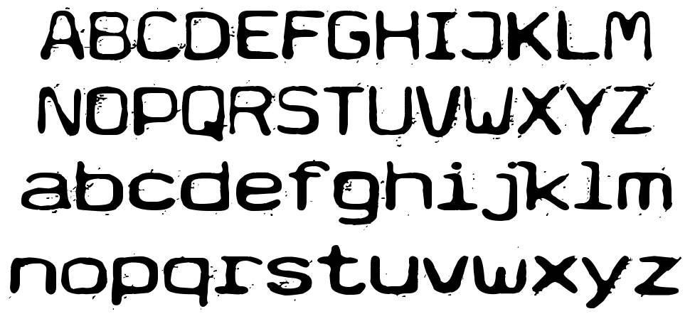 Typetype písmo Exempláře