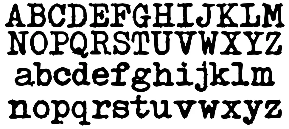 Typetysfont specimens