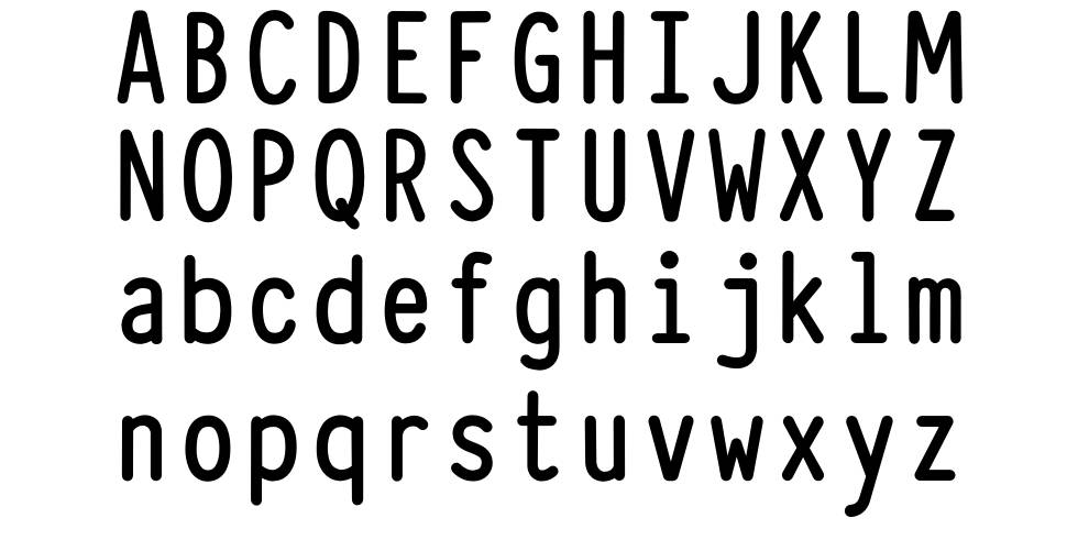 Typewriter Condensed 字形
