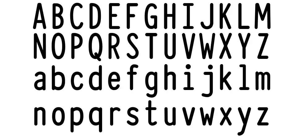 Typewriter Condensedfont specimens