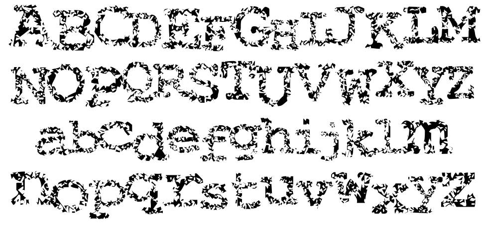 Typewriter from Hell font specimens