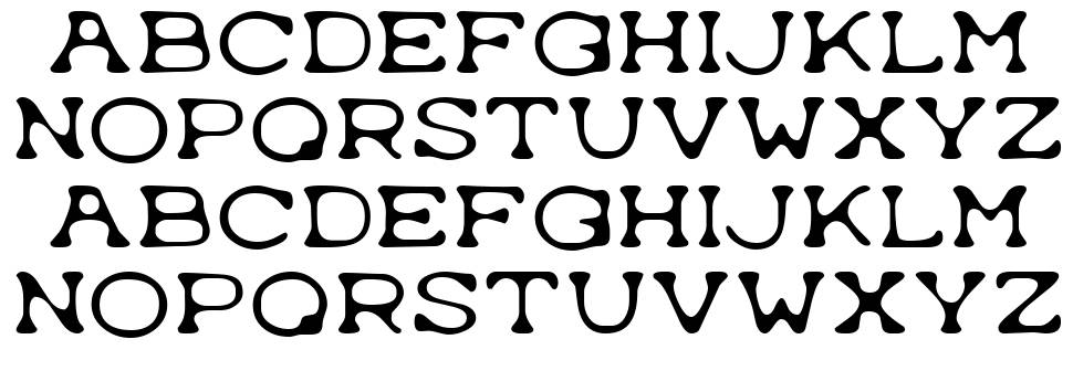 Typewrong font specimens