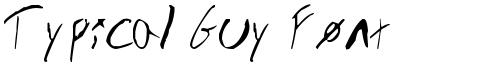 Typical Guy Font