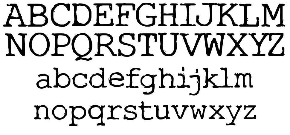 Typo font specimens