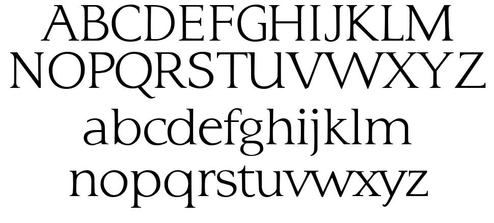 Typo 3 font specimens