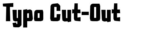 Typo Cut-Out schriftart