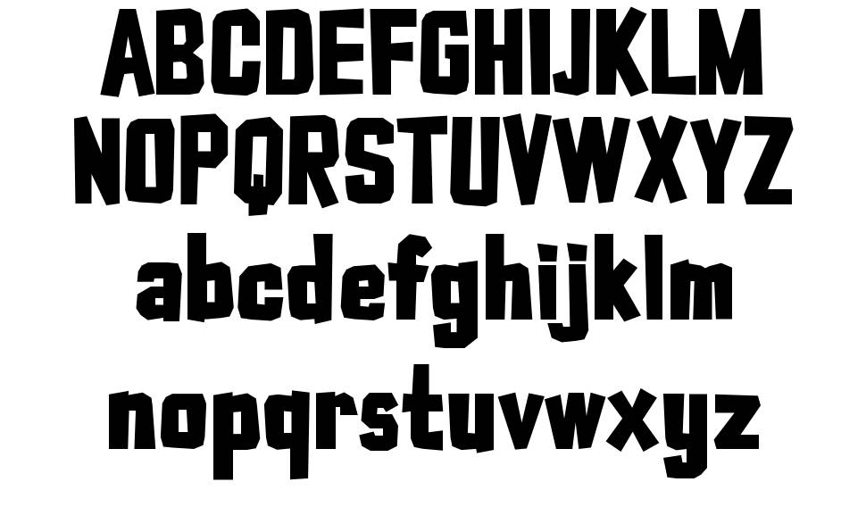 Typo Cut-Out font specimens