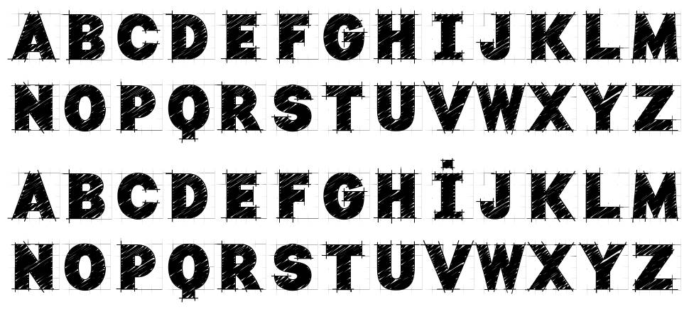 Typo Draft 字形 标本