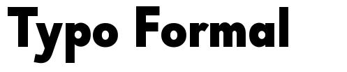 Typo Formal 字形
