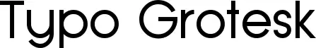 Typo Grotesk