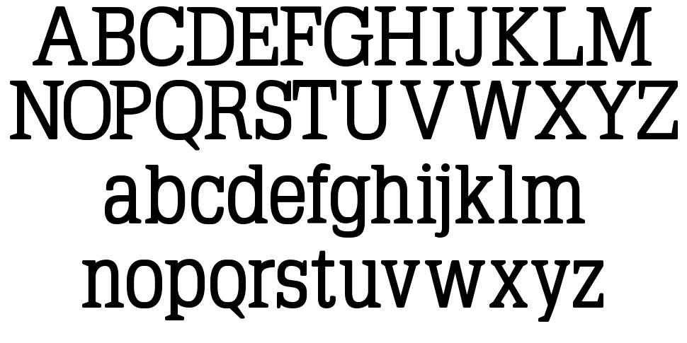 Typo Latin Serif font specimens