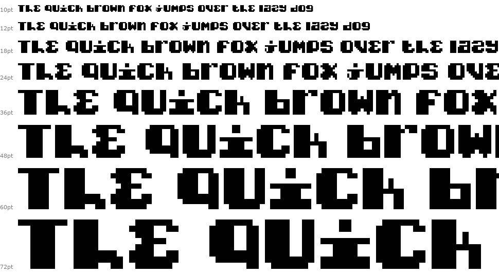 Typo Pixel font Waterfall