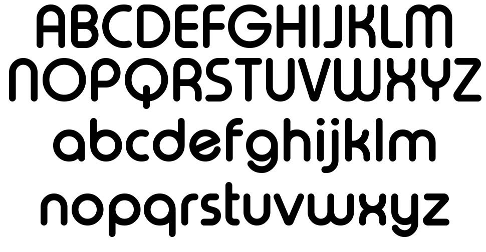 Typo Round font Örnekler