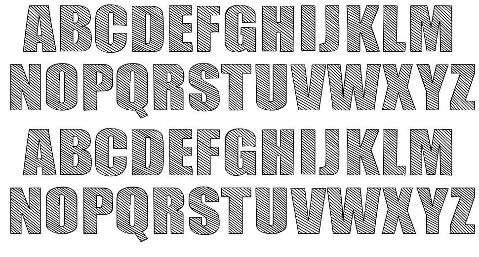 Typo Sketch font specimens