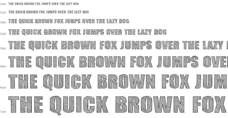 Typo Sketch font Waterfall