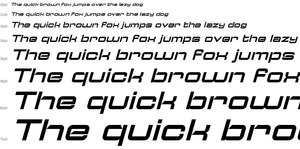 Typo Speed font Waterfall