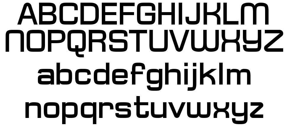 Typo Square písmo Exempláře