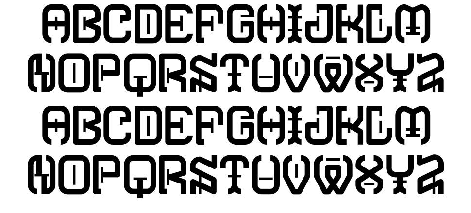 Typodika font specimens