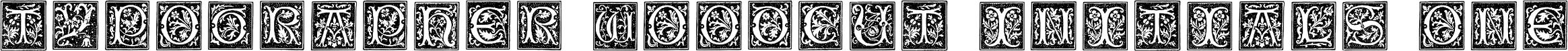 Typographer Woodcut Initials One