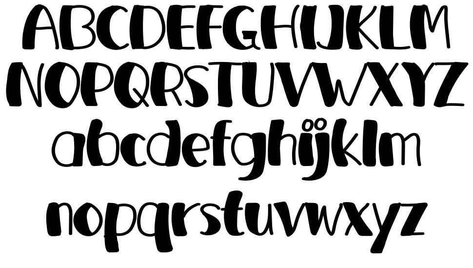 Typography font specimens
