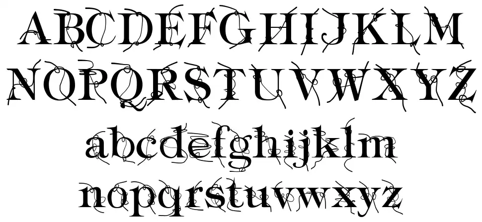 Typography Tiesfont specimens