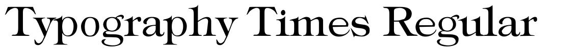 Typography Times Regular fonte