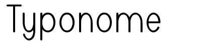 Typonome font