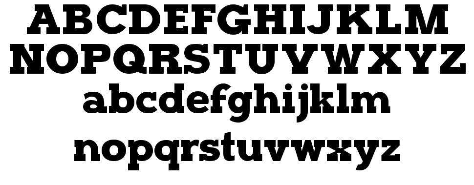 Typoster 字形 标本