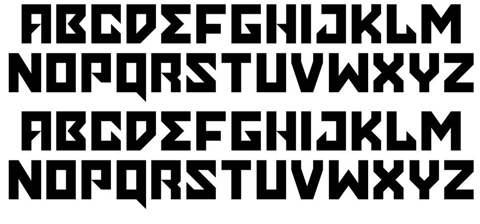 Tysla font specimens