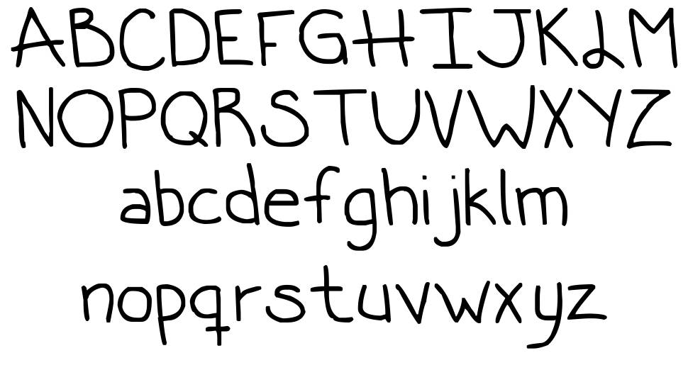 Ugly Betty font specimens
