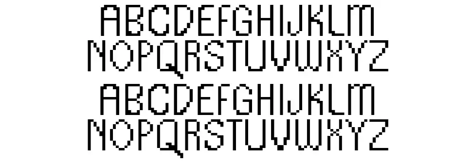 Ugly Byte font specimens