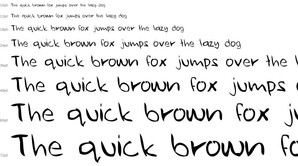 Ugly Hand Writing шрифт Водопад