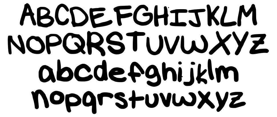 Ugly Handwritingfont specimens