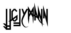 Uglymann písmo