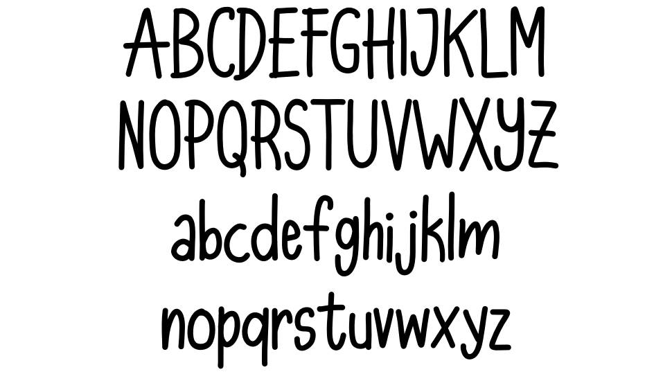 Ujiya Handwriting font specimens