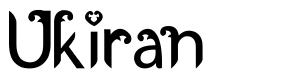 Ukiran 字形