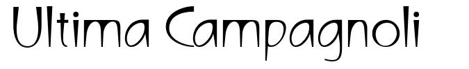 Ultima Campagnoli шрифт