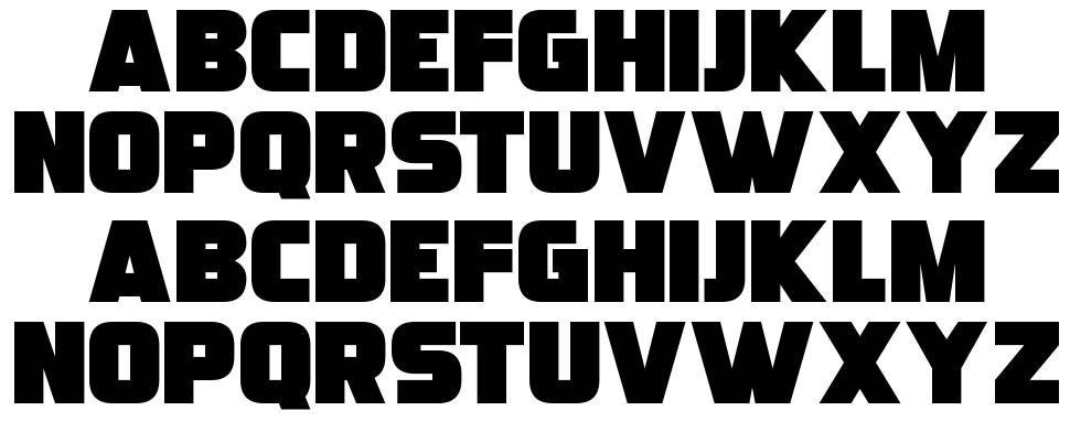 Ultraquick font Örnekler