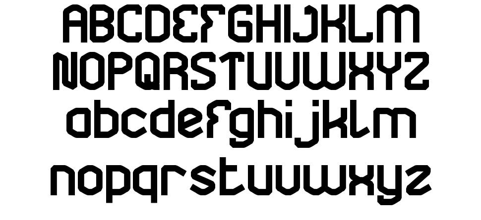 Underground font specimens