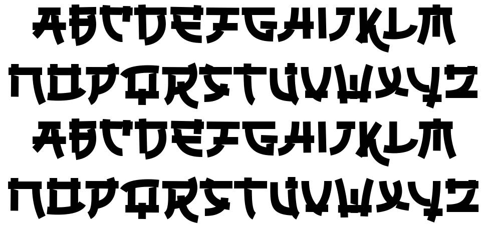 Ungai font specimens