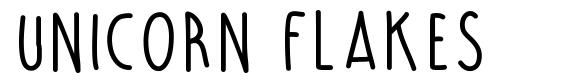 Unicorn Flakes font